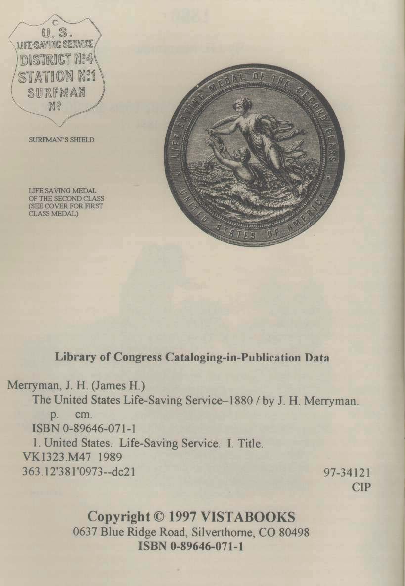 The United States Life-saving Service--1880: predecessor to today's Coast Guard--1880. vist0071q